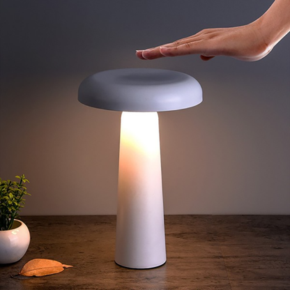 Mushroom LED Table Lamp - Tiltable Lampshade & Stepless Dimmable Touch Control Night Light
