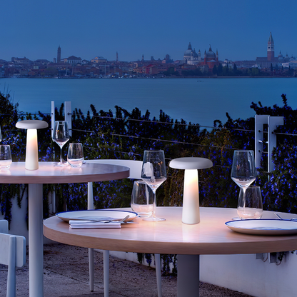 Mushroom LED Table Lamp - Tiltable Lampshade & Stepless Dimmable Touch Control Night Light