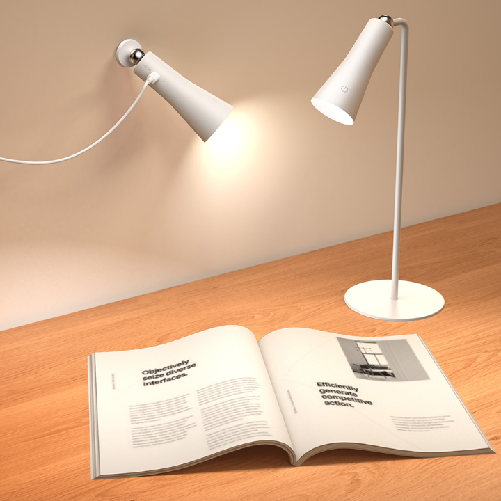 3 In 1 Magnetic Portable Table Lamp - Fully Flexible Lighting & Dimmable Eye Caring LED Lamp