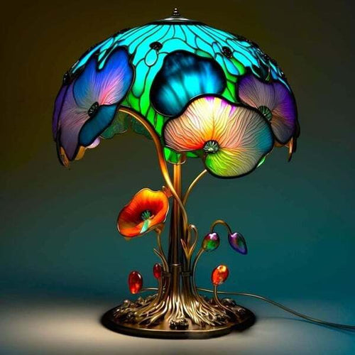 2024 Stained Glass Plant Series Table Lamp