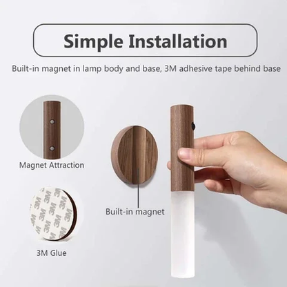 Intelligent Body Sensor Rechargeable Night Light Stick Wall Lamp